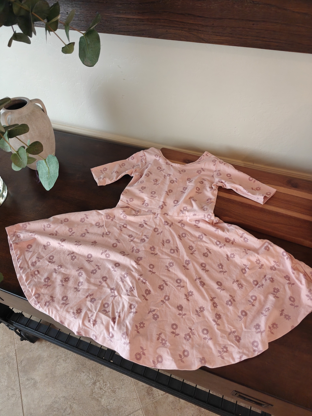Hanna Andersson Pink Floral Twirl Dress